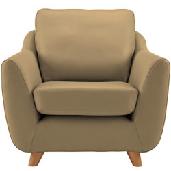 G Plan Vintage The Sixty Seven Leather Armchair Capri Leather Olive Green